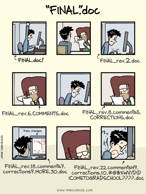 “notFinal.doc” by Jorge Cham, https://www.phdcomics.com